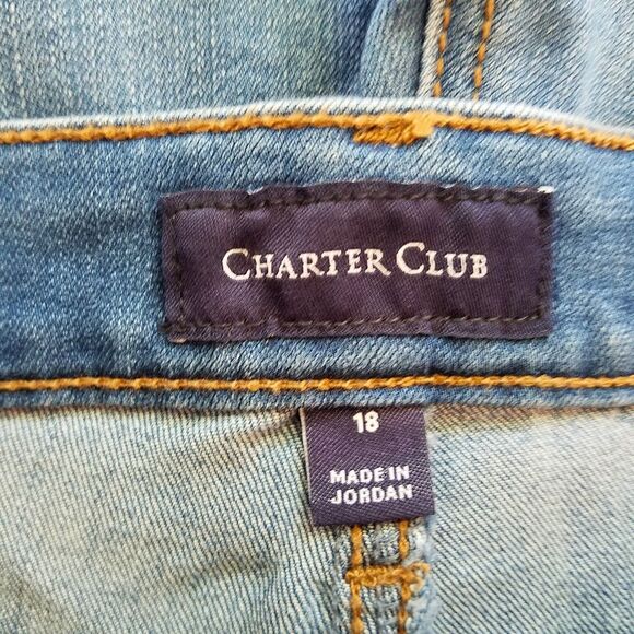 Charter Club Denim Jean Shorts Women's 18 Blue 38x10 - Picture 4 of 5